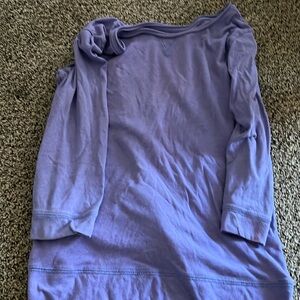 Long sleeve purple top